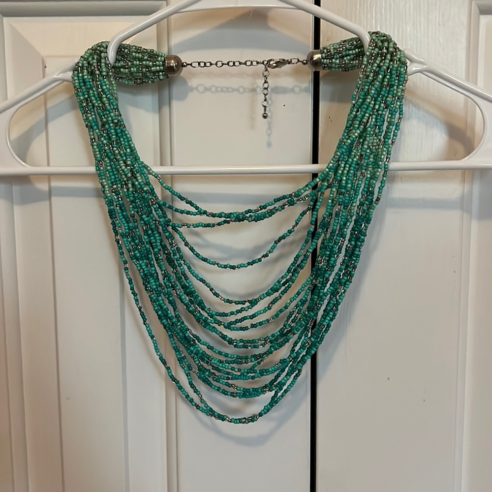 Very cute long beaded necklace